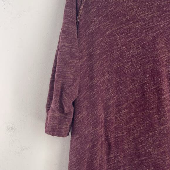 Free People Beach 100% cotton cowl neck knit hi low hem sweater dress sz OS - Picture 4 of 8